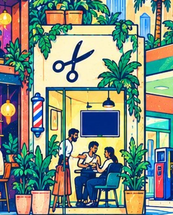 Un salon de coiffure à Lyon