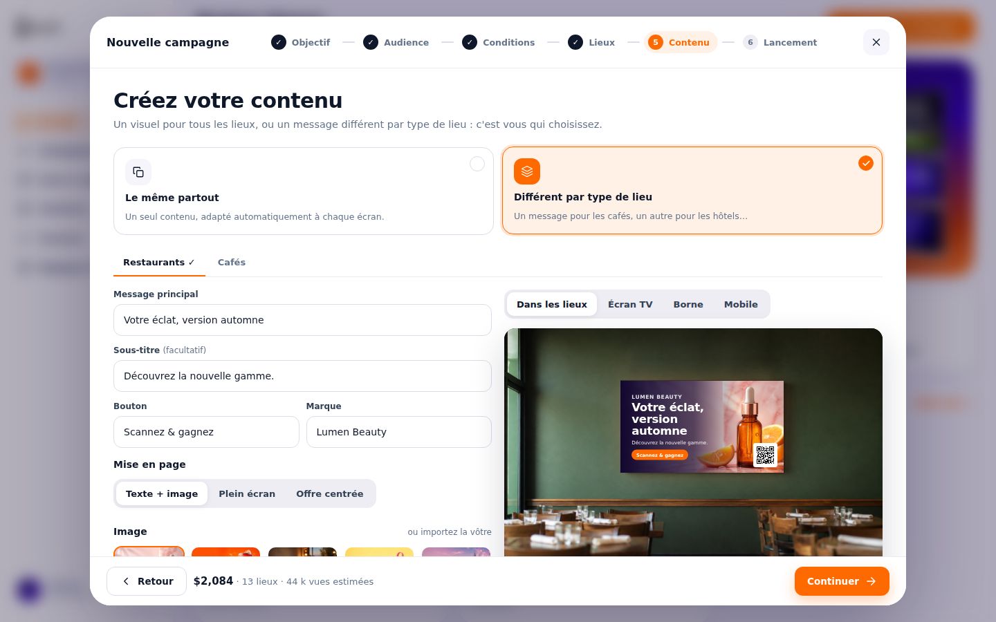 Un contenu qui s'adapte