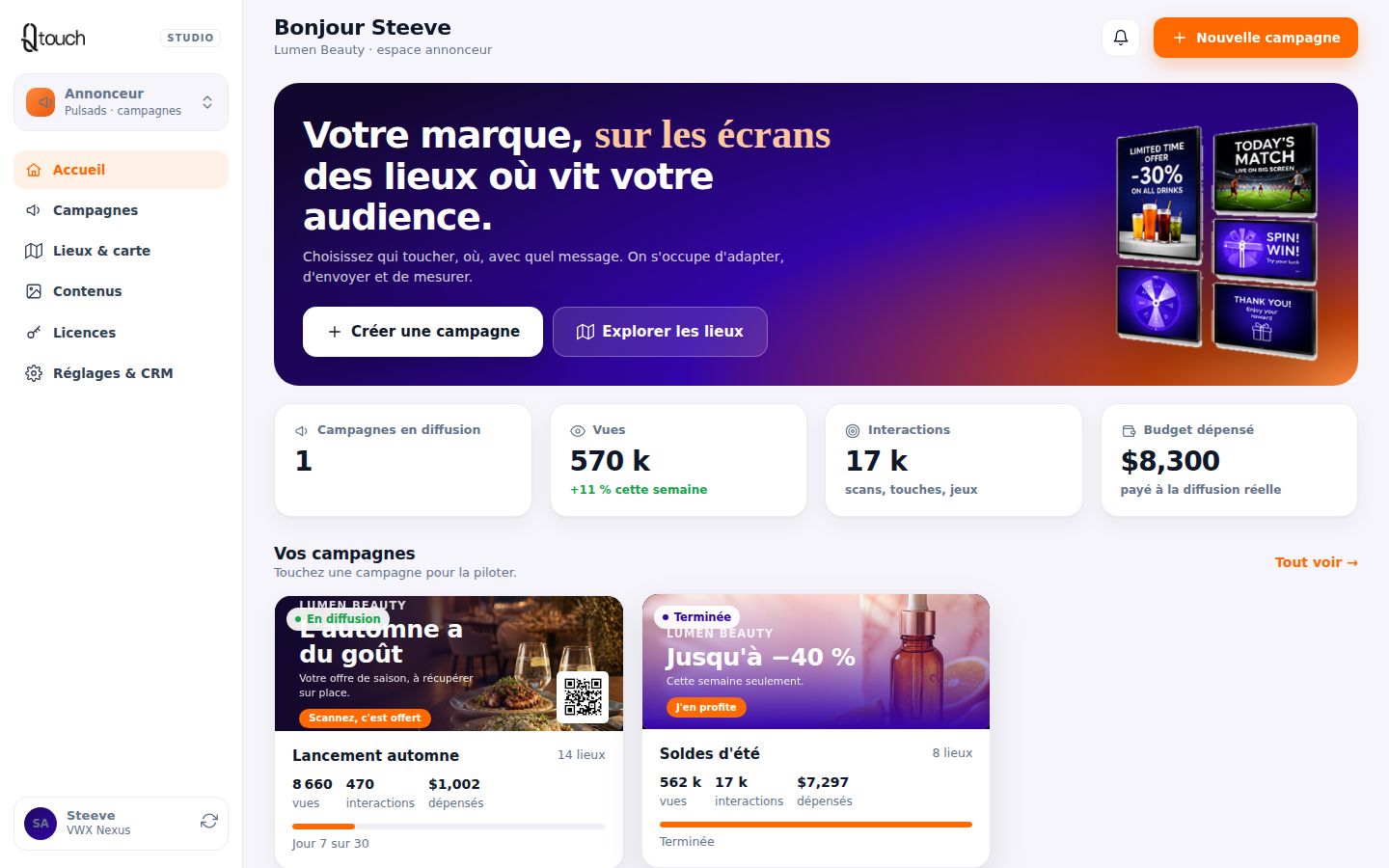 Espace annonceur