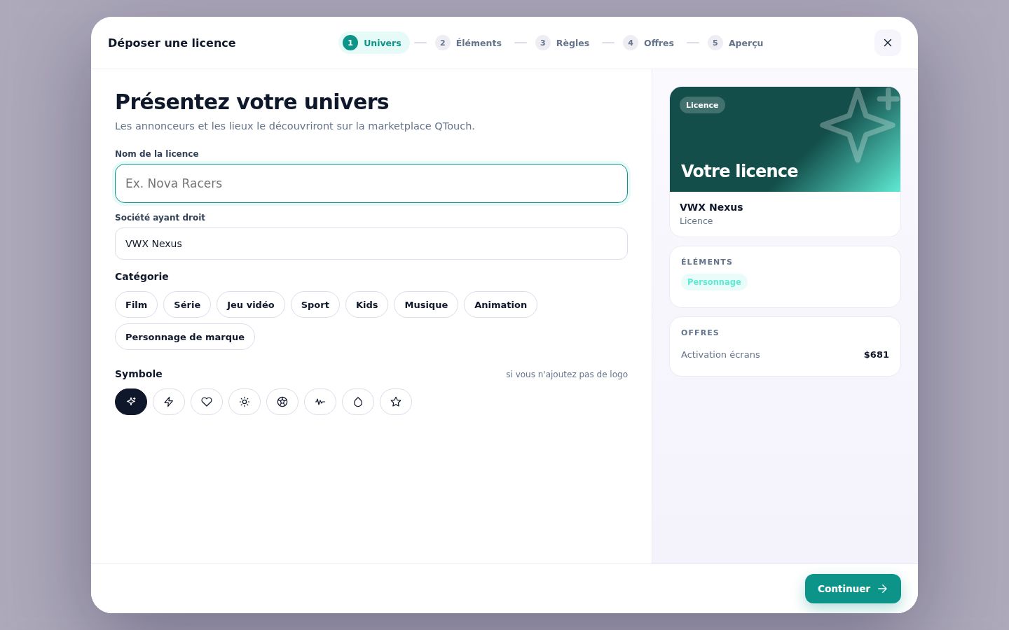 Présentez votre univers